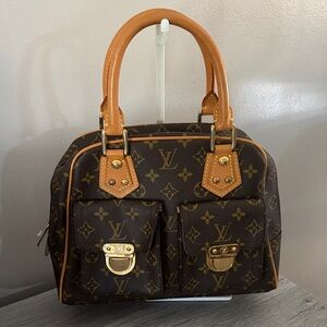 Luxury Design Brown “Manhattan “ Monogram Satchel